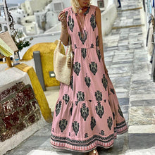 Load image into Gallery viewer, Women&#39;s Summer New Style Sleeveless Mid length Bohemian Printed Dress