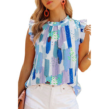 Load image into Gallery viewer, Summer New Loose Sleeveless Tops Color Printed Vest Tops