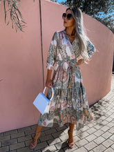 Load image into Gallery viewer, Women&#39;s Spring New V-neck Long Sleeve Floppy Dress