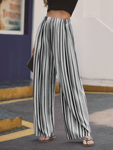 Load image into Gallery viewer, Pants colorful striped trousers loose high waist, slim, versatile slacks, wide legs