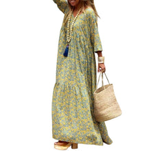 Load image into Gallery viewer, Autumn Spring New Long Sleeve Fashion Printed Bohemian Loose fitting Dress