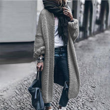 Load image into Gallery viewer, Fall/Winter New Long Sleeve Knitted Cardigan Casual Loose Fit Cardigan Knitted Sweater Jacket