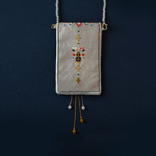 Load image into Gallery viewer, Original Tibetan Eight Treasures, Double Sided Embroidered Handheld Crossbody Bag, Antique Purse, Daily Versatile Bag