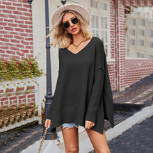 Load image into Gallery viewer, Autumn/Winter New Women&#39;s V-neck Large Fashion Knitwear Sexy Pullover Sweater
