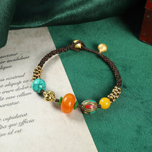 Load image into Gallery viewer, Original design woven Tibetan yellow honey bracelet ethnic personality Tibetan bracelet Nepal accessories.