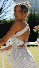 Load image into Gallery viewer, Dress Plaid Bandage Fashion Thin Waist Dress