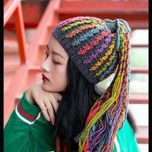 Load image into Gallery viewer, Fashion woolen hat female reggae dirty braids warm hip-hop knitted hat wig hat personality funny