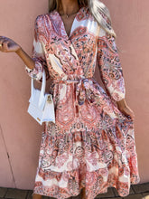 Load image into Gallery viewer, Women&#39;s Spring New V-neck Long Sleeve Floppy Dress
