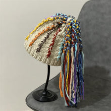 Load image into Gallery viewer, Fashion woolen hat female reggae dirty braids warm hip-hop knitted hat wig hat personality funny