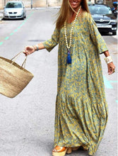 Load image into Gallery viewer, Autumn Spring New Long Sleeve Fashion Printed Bohemian Loose fitting Dress