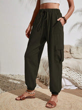 Load image into Gallery viewer, Women&#39;s Spring and Summer New Versatile Solid Color Pocket Casual Cargo Women&#39;s Pants