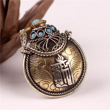 Load image into Gallery viewer, Hand-made Tibetan retro folk style Gagawu box small pot necklace pendant for men and women