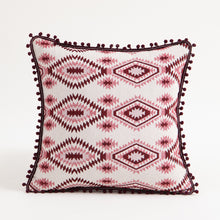 Load image into Gallery viewer, Moroccan flower hairball geometric throw pillow cushion pillowcase