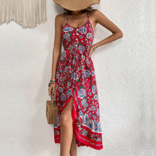 Load image into Gallery viewer, Summer New Printed Skirt Bohemian Strap Dress