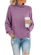 Load image into Gallery viewer, Women Fall/winter New Loose Turtleneck Pullover Plus Size Sweater