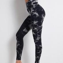 Load image into Gallery viewer, Seamless Yoga Pants women&#39;s tie dyed printed high waist hip lifting sports running fitness Pants Large tights