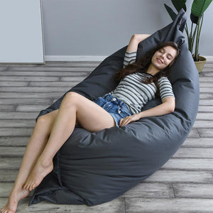 OVERSIZED Sofa Cover Chairs without Filler Waterproof Lounger Seat Bean Bag Puff asiento Couch Tatami Living Room Furniture