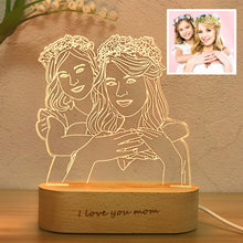 Load image into Gallery viewer, Personalized Custom Photo 3D Lamp Text Customized Bedroom Night Light Wedding Anniversary Birthday Gift