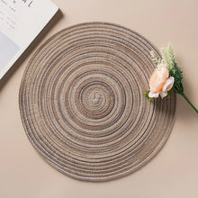 Load image into Gallery viewer, Placemats for Dining Table 1 PC,Heat-Resistant Placemats Stain Resistant Anti-Skid Washable PVC Woven Vinyl Tableware Mat