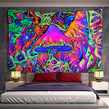 Load image into Gallery viewer, Psychedelic Mushroom Indian Mandala Tapestry Wall Hanging Bohemian Gypsy Psychedelic Tapiz Witchcraft Tapestry