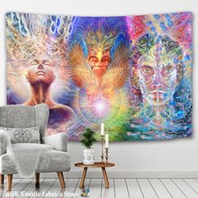 Load image into Gallery viewer, Psychedelic Tapestry Wall Hanging Bohemian Hippie Witchcraft TAPIZ Art Science Fiction Tarot Room Home Decor