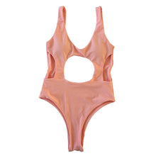 Load image into Gallery viewer, Solid Color Sexy Hollow Solid One-piece Swimwear