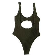 Load image into Gallery viewer, Solid Color Sexy Hollow Solid One-piece Swimwear