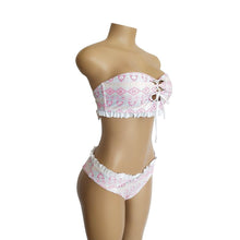Load image into Gallery viewer, Sexy Lace Bandage Print Bikini Set