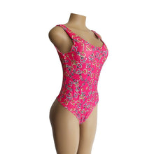 Load image into Gallery viewer, Keys Pattern Print One Piece Swimsuit