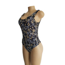 Load image into Gallery viewer, Keys Pattern Print One Piece Swimsuit