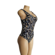 Load image into Gallery viewer, Keys Pattern Print One Piece Swimsuit