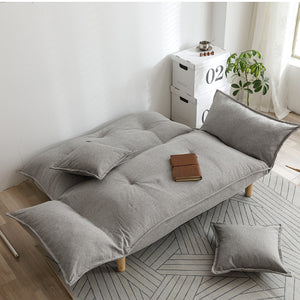 Small Apartment Simple Modern Sofa Couch Japanese Style Adjustable FoldableLoveseat Living Room Reclining Multifunctional Sofa
