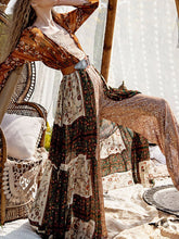 Load image into Gallery viewer, Summer Fashion Print Bohemian Floral Patchwork Casual Beach Maxi Dress
