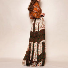 Load image into Gallery viewer, Summer Fashion Print Bohemian Floral Patchwork Casual Beach Maxi Dress