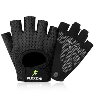 Summer men/women fitness gloves gym weightlifting cycling yoga bodybuilding training thin breathable non-slip half finger gloves