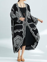 Load image into Gallery viewer, Plus-Size Increase Long Cardigan Tie Shawl National Style Retro Wild Sun Protection Clothing