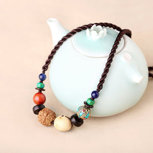 Ethnic Style Short Collar Chain Bodhisattva Original Versatile Jewelry Accessories Simple Women's Necklace