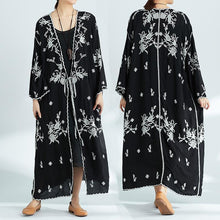 Load image into Gallery viewer, Plus-Size Increase Long Cardigan Tie Shawl National Style Retro Wild Sun Protection Clothing