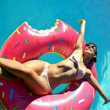 Load image into Gallery viewer, Donuts inflatable floating drainage supplies floating bed swimming toy