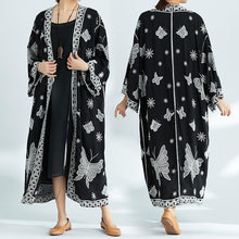 Load image into Gallery viewer, Plus-Size Increase Long Cardigan Tie Shawl National Style Retro Wild Sun Protection Clothing