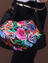 Load image into Gallery viewer, Vintage Canvas Ethnic Style Floral Embroidery Shoulder Bag