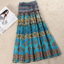 Load image into Gallery viewer, Fashion Elastic Waist Bohemian Style Floral Women Skirt