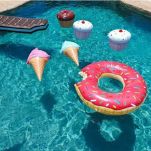 Load image into Gallery viewer, Donuts inflatable floating drainage supplies floating bed swimming toy