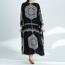 Load image into Gallery viewer, Plus-Size Increase Long Cardigan Tie Shawl National Style Retro Wild Sun Protection Clothing