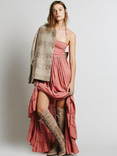 Load image into Gallery viewer, Fashion Sexy Off-Back Lace-up Beach Maxi Dress