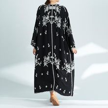 Load image into Gallery viewer, Plus-Size Increase Long Cardigan Tie Shawl National Style Retro Wild Sun Protection Clothing