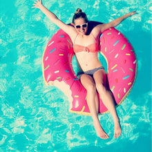Load image into Gallery viewer, Donuts inflatable floating drainage supplies floating bed swimming toy