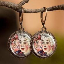 Load image into Gallery viewer, Retro Oil Painting Earrings