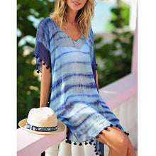 Load image into Gallery viewer, Women Beachwear Beach Wear Cover Up Tassel