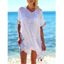 Load image into Gallery viewer, Women Beachwear Swimwear Beach Wear Tassel Cover Up